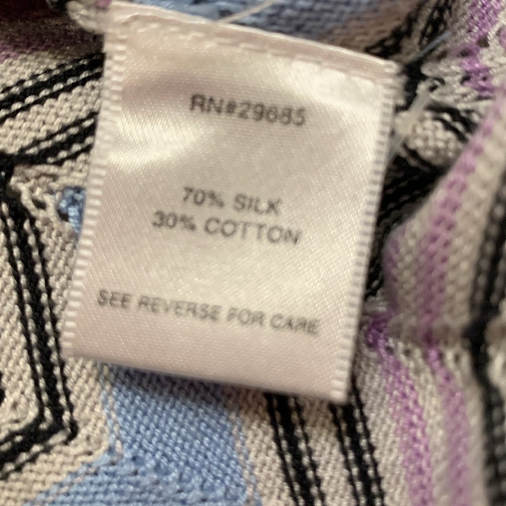 Pendleton silk/cotton blend one-button cardigan s… - image 4